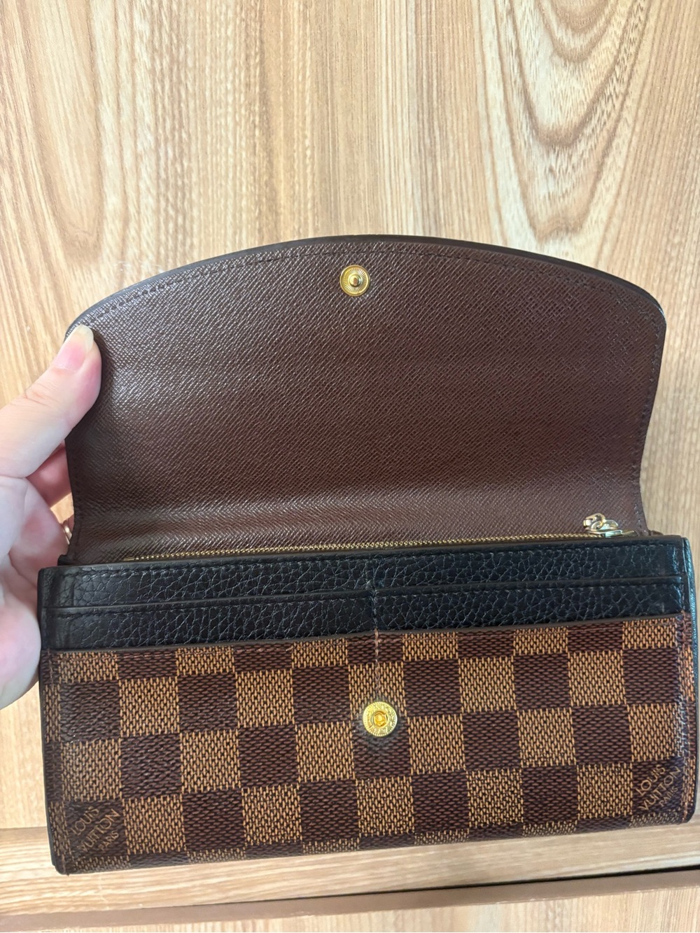 Auth Louis Vuitton Damier Envelope wallet